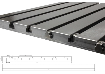 Steel T-slot plate 2020