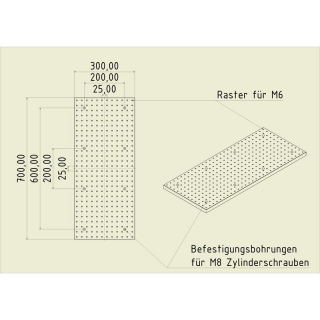 Thread grid plate 7030