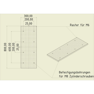 Thread grid plate 8030