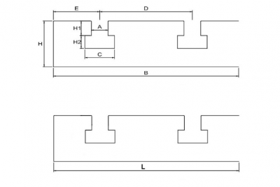 Stahl T-Nutenplatte "X Block" 5040