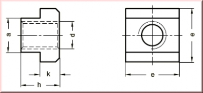 T-Nut DIN 508 M5 Slot 8 mm