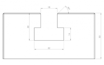 Steel T-slot plate "Big Block" 9040