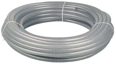 Vacuum PVC hose reinforced with steel wire, inner Ø 25 mm