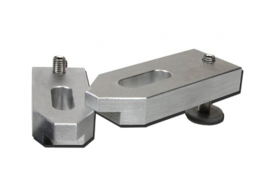 Height-adjustable cast aluminum clamp M12