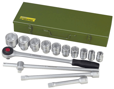 14-piece socket set with 3/4'' square drive