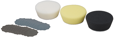 Professional set for finish grinding and polishing for angle polisher WP/A