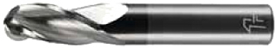 FIRSTATTEC Ball End Mill 3-Flute Ø1mm Coated 0.000