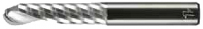 FIRSTATTEC Ball End Mill 1-Flute Ø3mm Polished 0.000