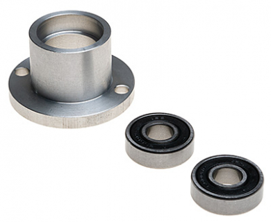 Fixed bearing housing with 2 ball bearings for 16 mm spindle