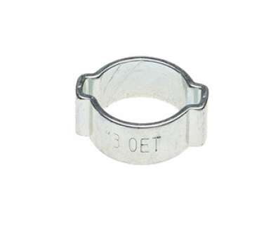 2-ear hose clamp, Ø 16.2 ... 20 mm, galvanized steel