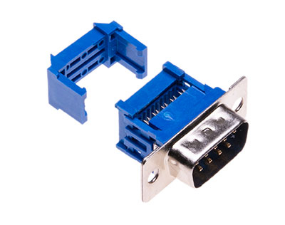 D-SUB-Stecker, 9-polig für Flachbandkabel