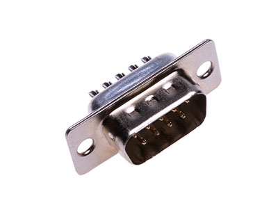 D-SUB plug, 9-pin solder cup