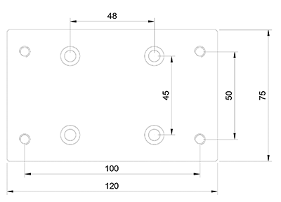 Mounting plate for 65 mm spindle holder