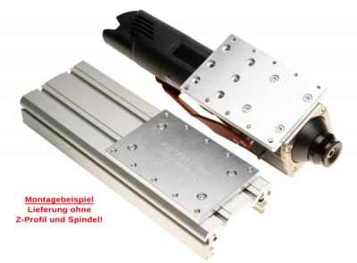 Adapterplatten-Set Mafell WS / AMB FME-U / FME-W / TM HF Motor 0,4|0,6 KW / Gravuranschlag