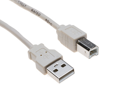 USB cable A-Connector to B-Connector