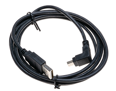 USB-Kabel A-Stecker / Mini-USB abgewinkelt