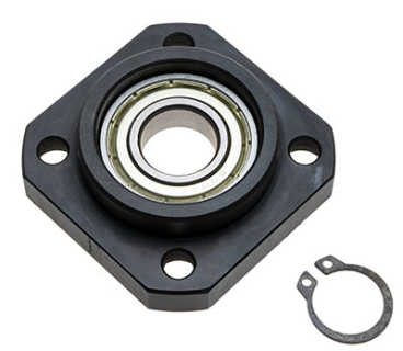 Flange float bearing block FF12 for Ø 16 mm ball screw Blue Line