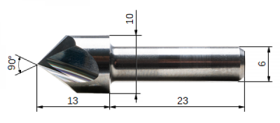 RazorPoint engraving cutter Z3 90 ° for wood and plastic Ø 10 mm