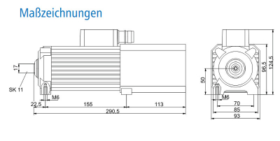 HF-Spindle ISEL 0.9 kW | SK11 | 24.000 rpm | 230 V | iSA900