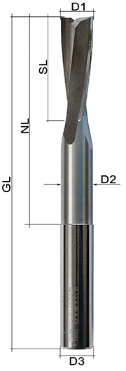 6mm Fräser L=57mm Z=4 Schneiden M38 Schaftfräser für Metall Kunststoff Holz etc