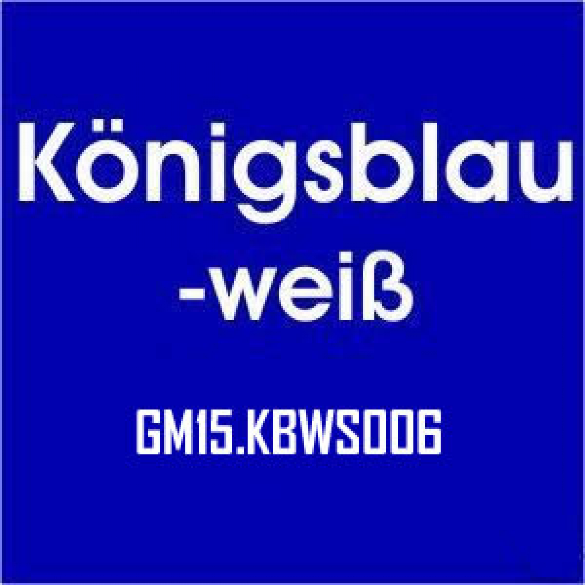 Graviermaterial Königsblau-Weiß