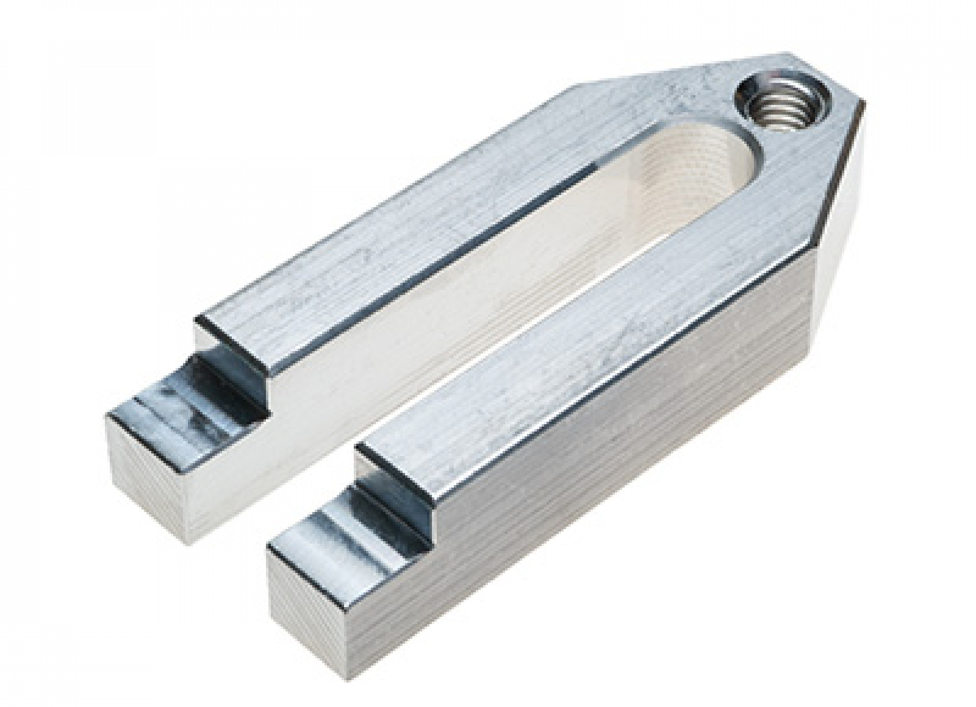 Height adjustable Aluminum fork clamp M8, single