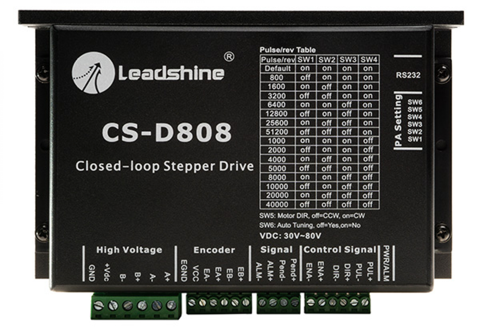 Closed Loop Schrittmotor-Endstufe CS-D808