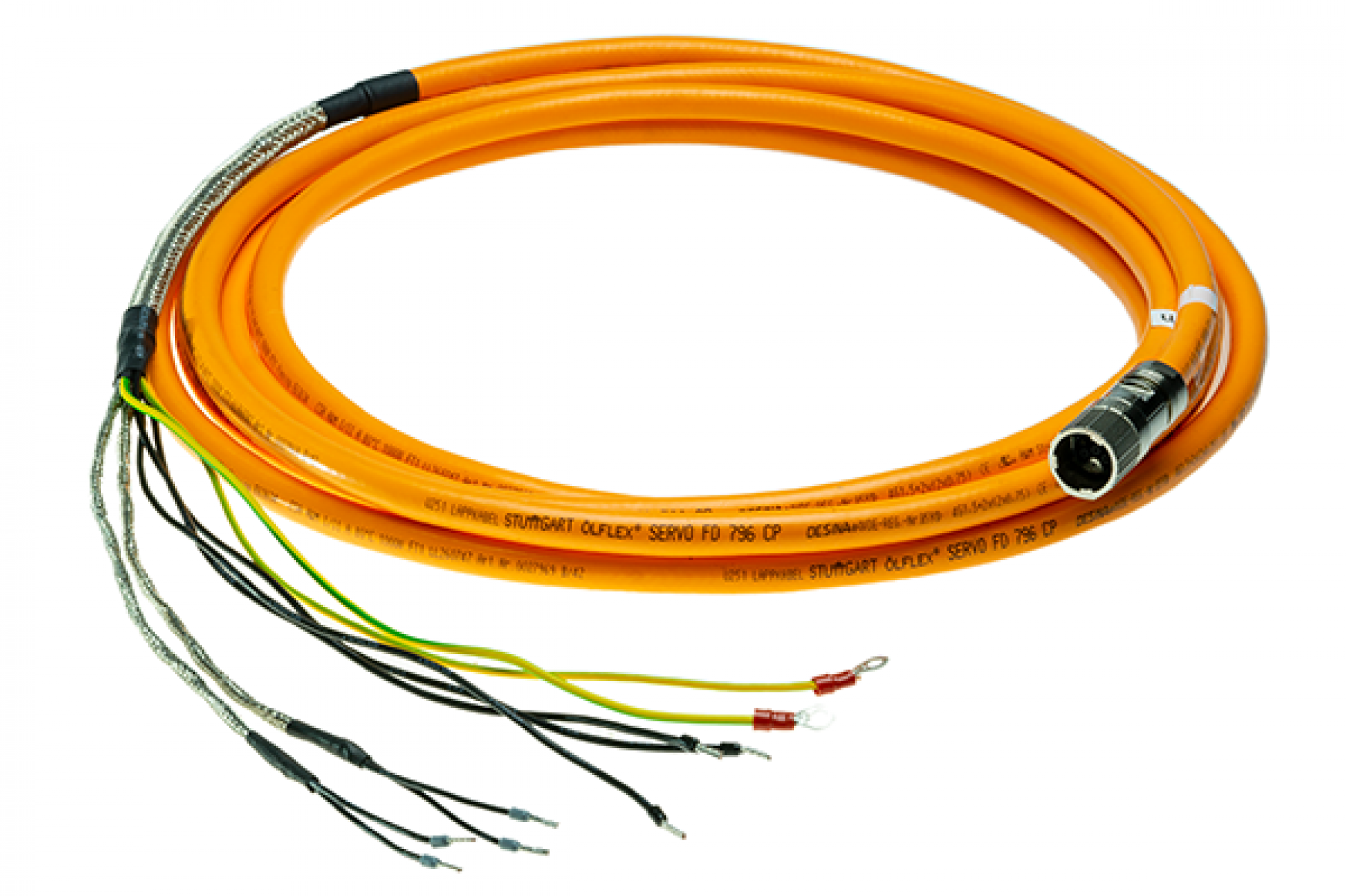 Motor connection cable for air-cooled spindles - 15 m