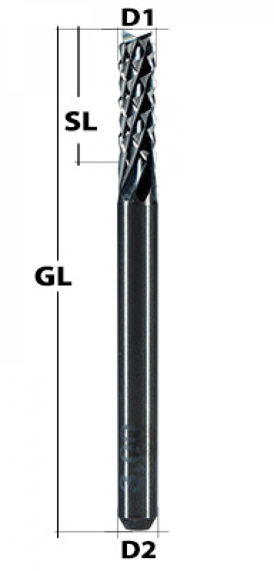 END Mill Z2 Ø 1 mm Diamond Toothed Sorotec Edition