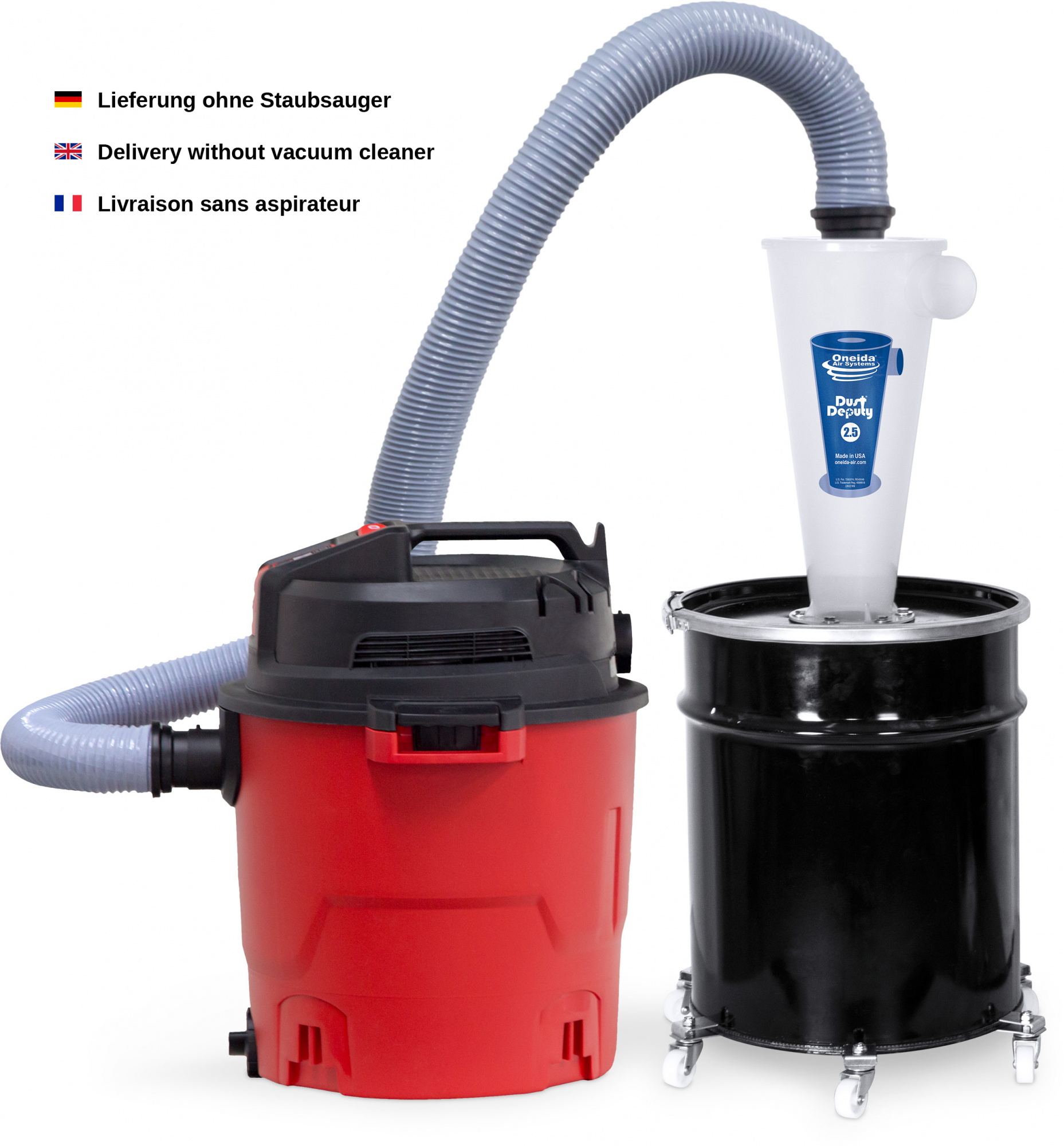 Dust Deputy 2.5 Deluxe 10 Gal. Cyclone Separator Kit