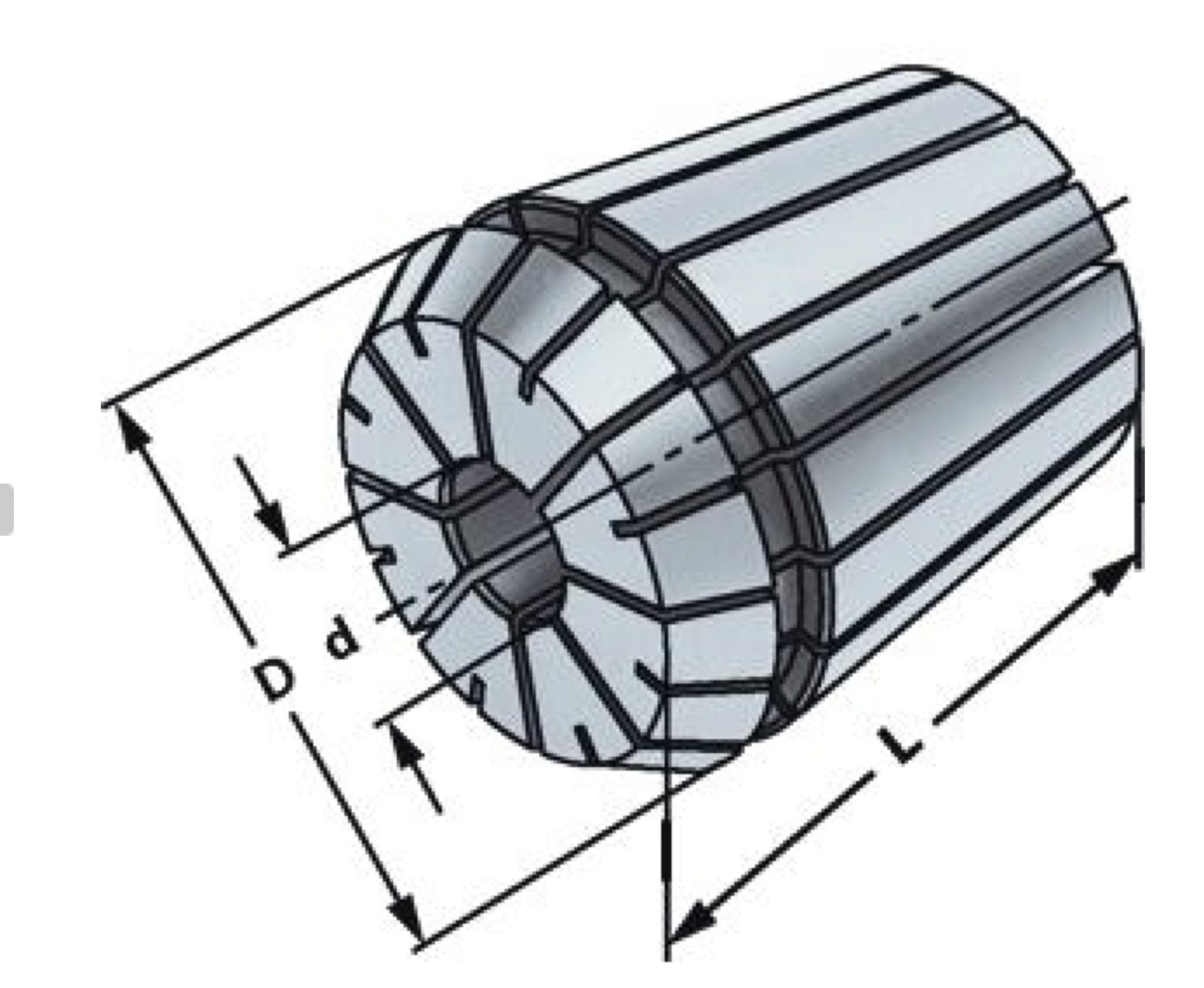 Collet ER 20 - 8 mm Class I