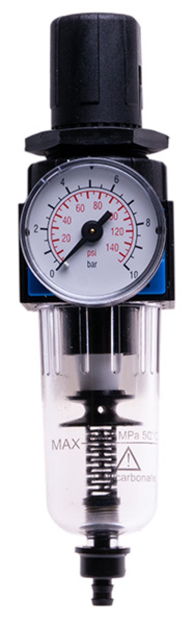 Submicrofilter with semi-automatic waterdrain 1/4"