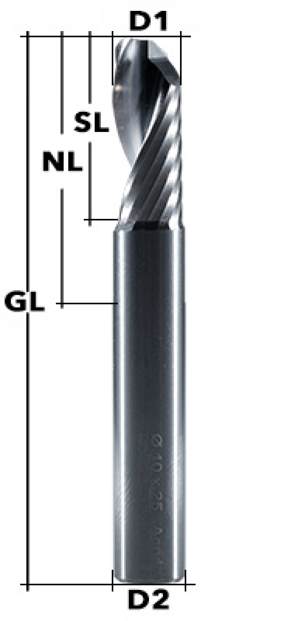 End Mill Z1 Ø 6 mm ECO