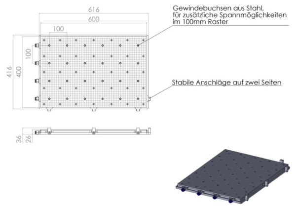 Vacuum table 6040 GR