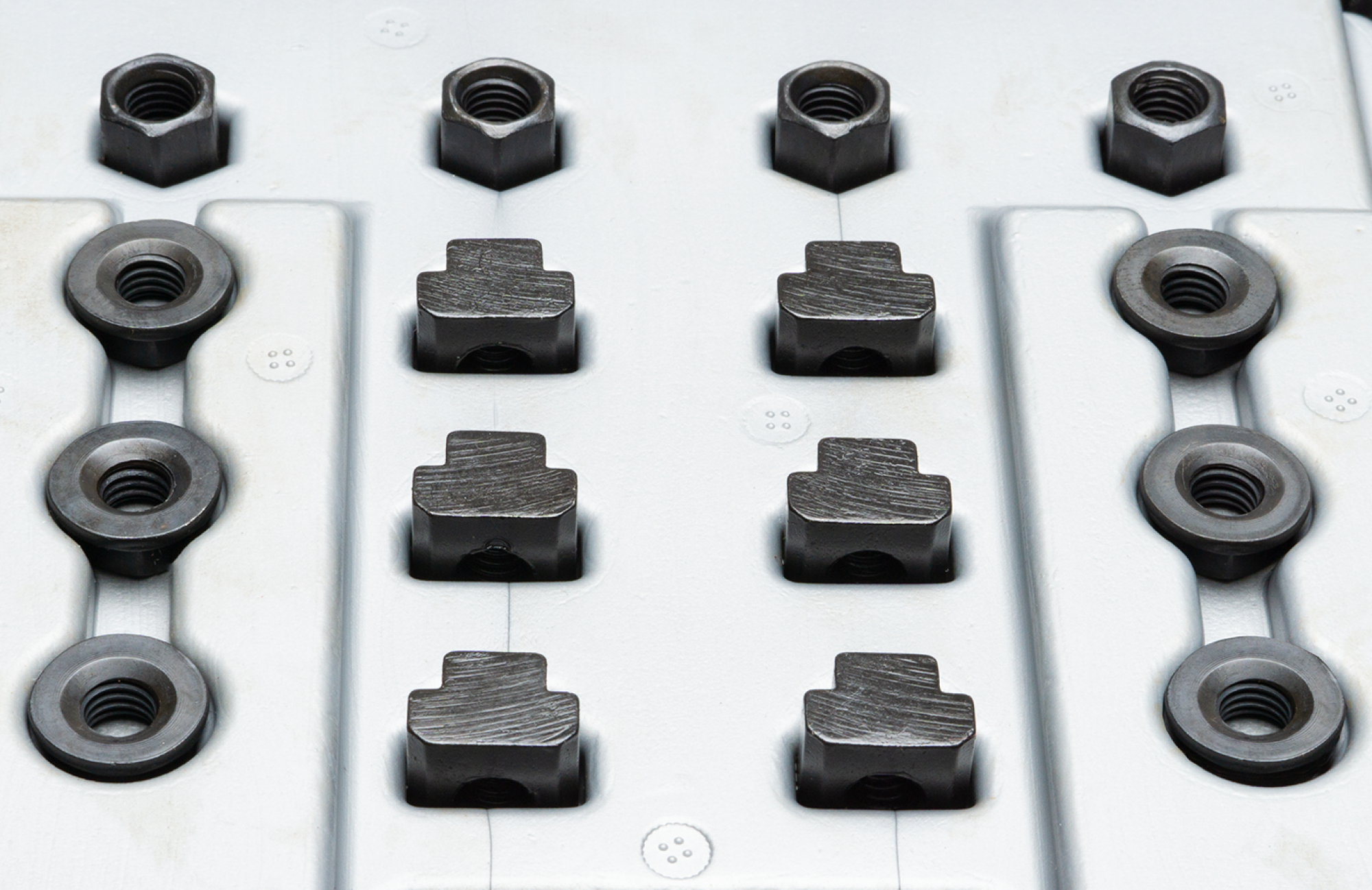 Steel clamping claws M6 / 8 mm slot 58 pc.