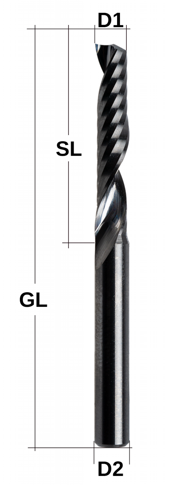 VHM-Schaftfräser Einschneider Ø 6 mm UNI