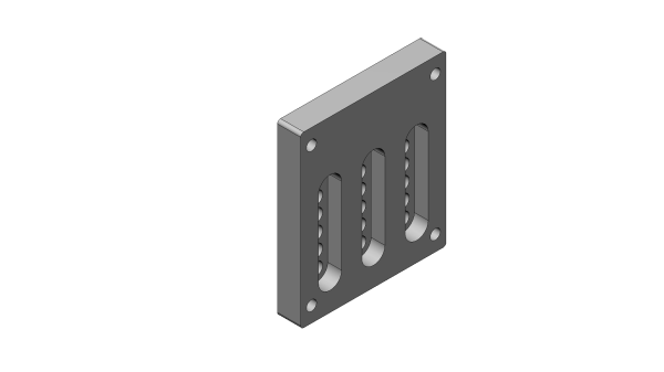 Mounting plate for spindle clamp 43 mm Eurohals