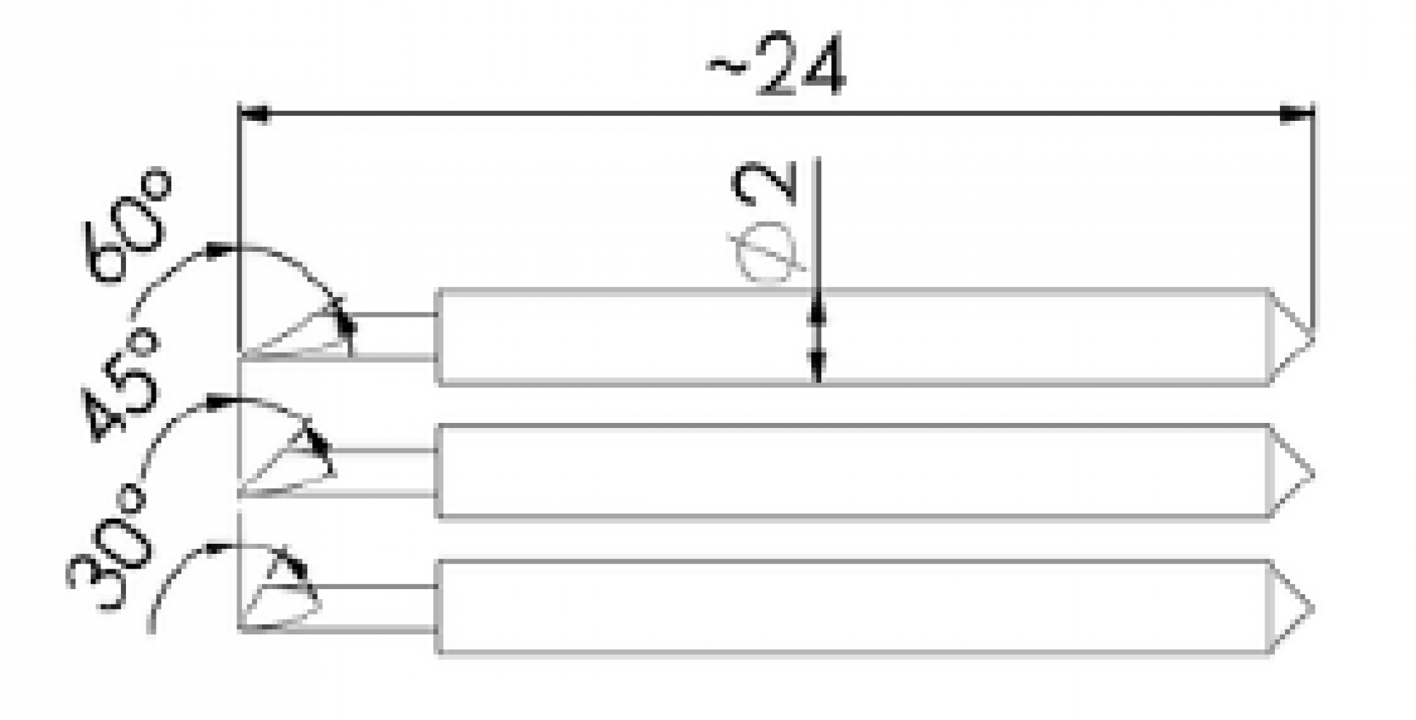 Edelstahlplottermesser 45°
