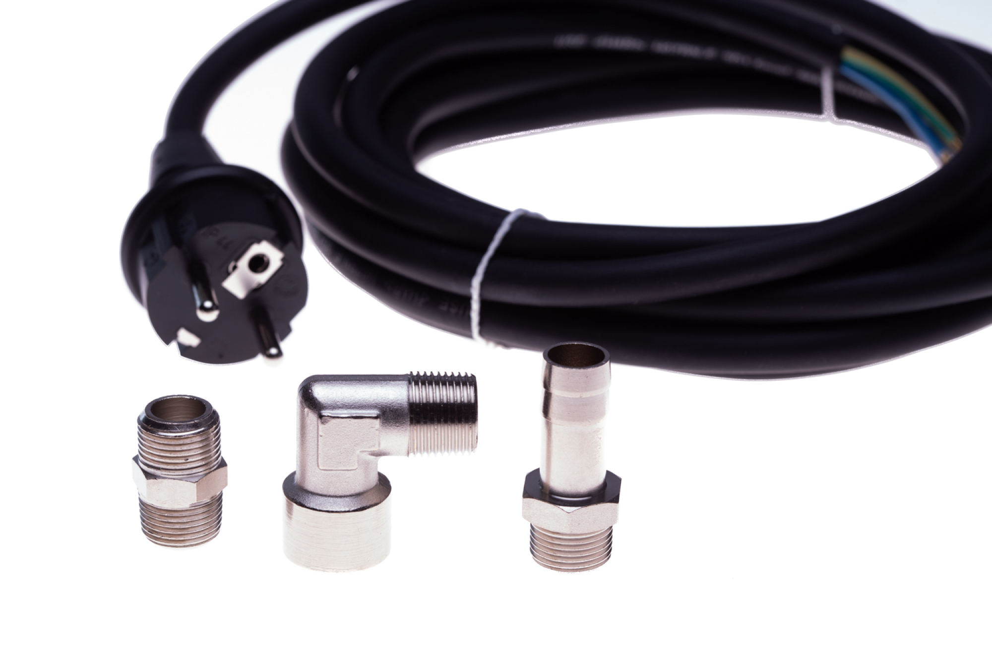 Connection kit fits for vacuum pumps 230 V with 3/8" vacuum filter