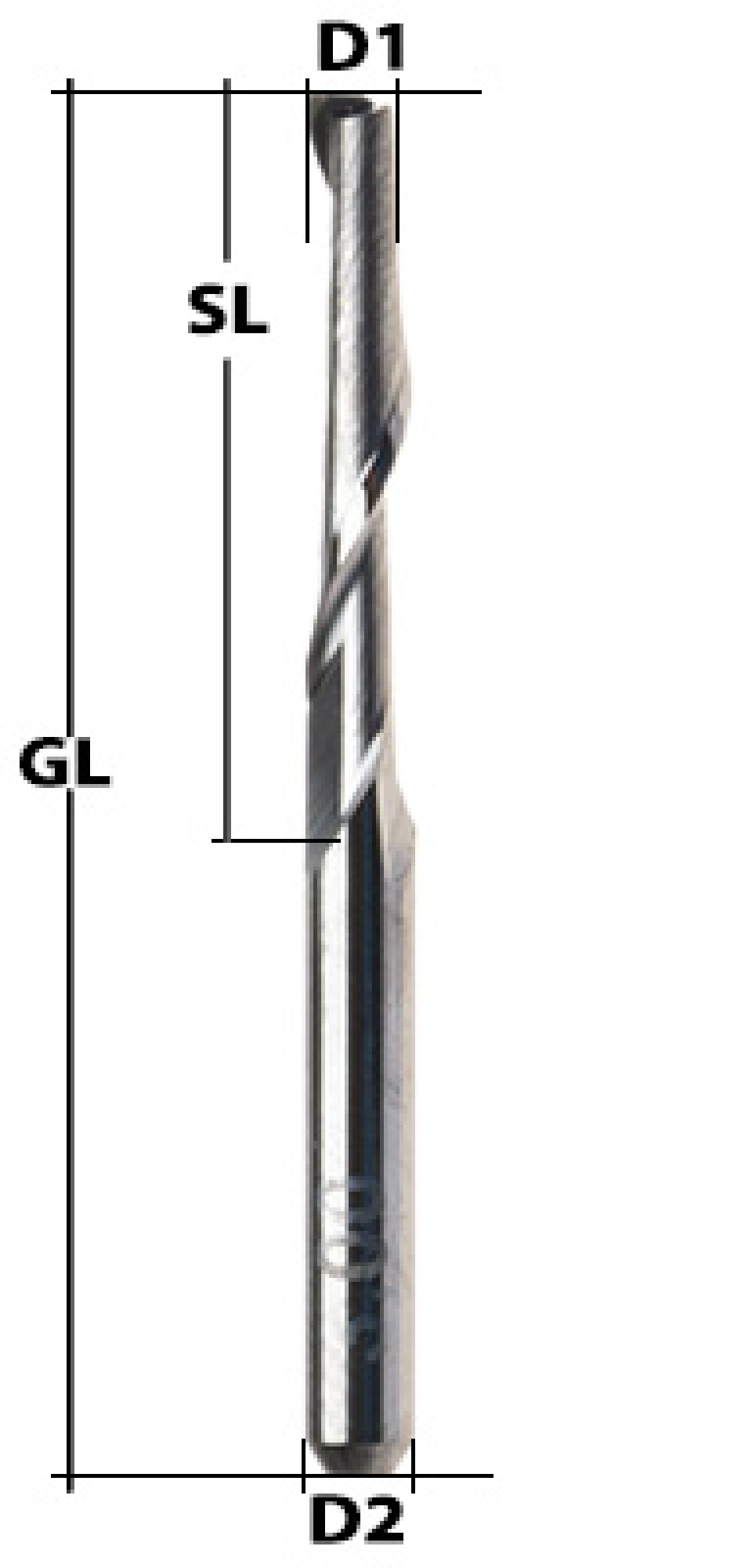 End Mill Single-Flute Ø 1.5 mm