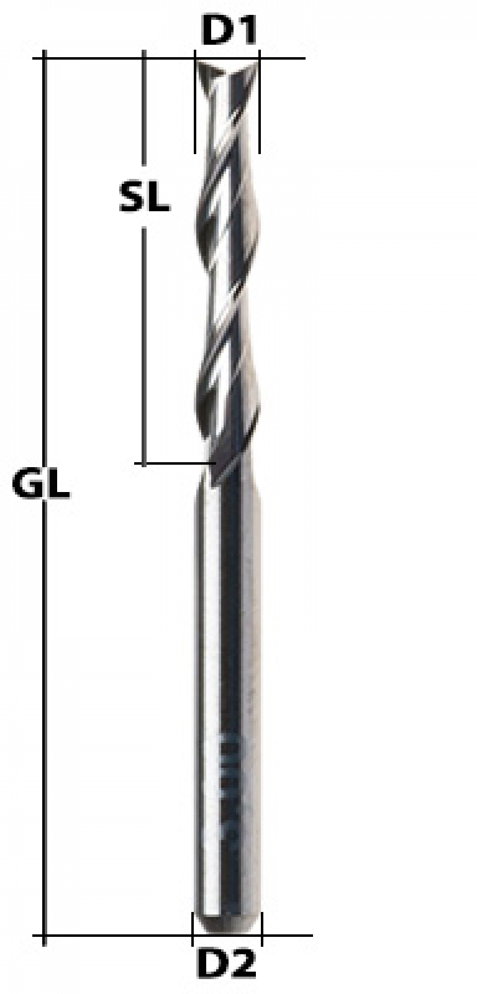 VHM Fräser 2-Schneider Ø 3 mm