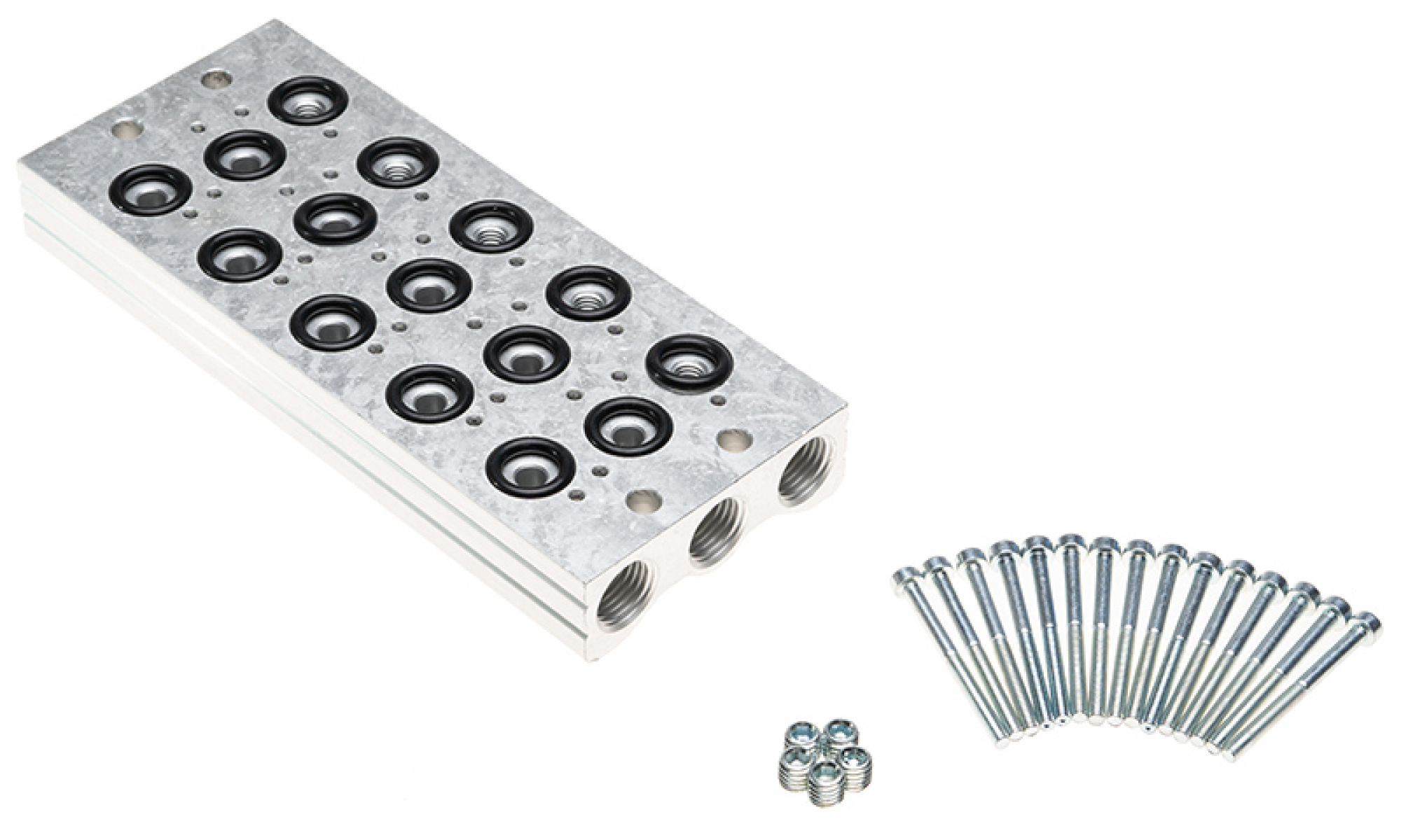 Valve rail with 5 valve positions 1/8"