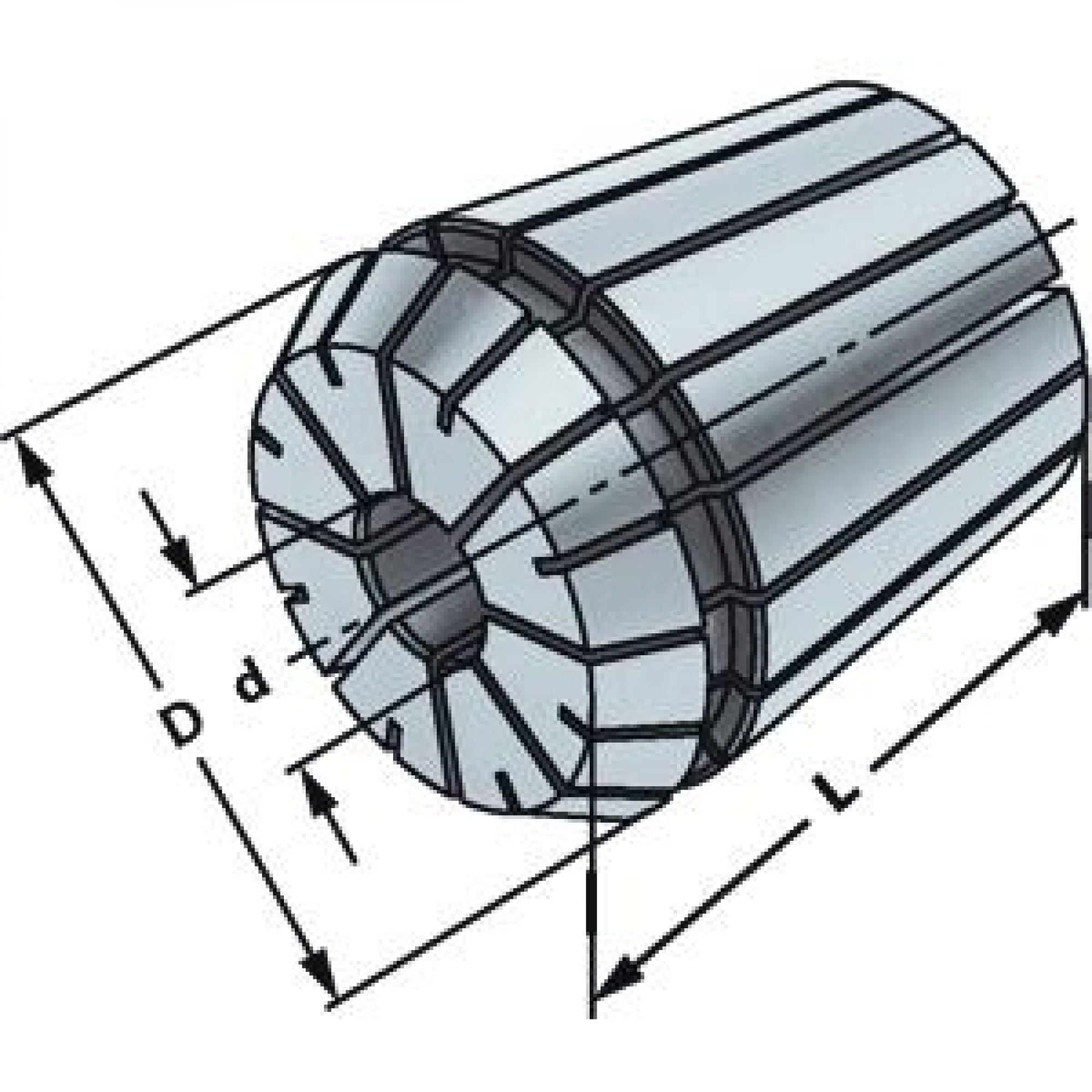 Präzisionsspannzange ER 25 16 mm