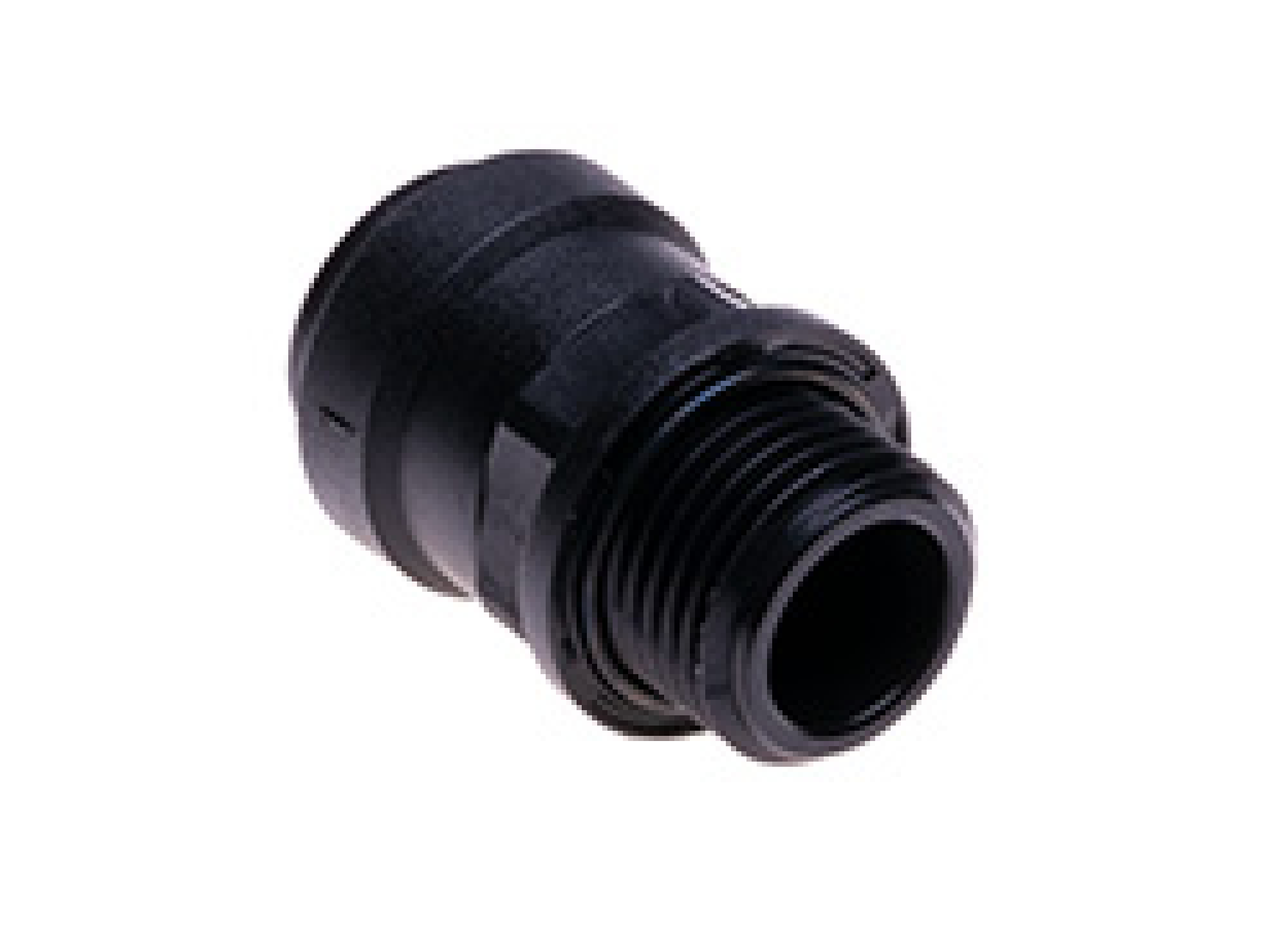 Straight screw - cylindrical 1/2" for plastic tubing 15 mm