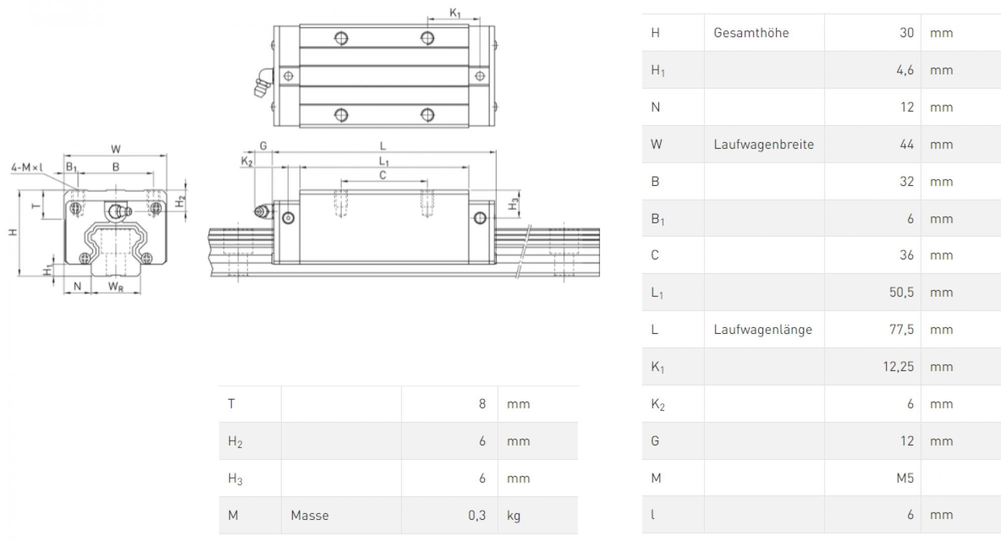 HIWIN Block HGH20CA-ZA-H