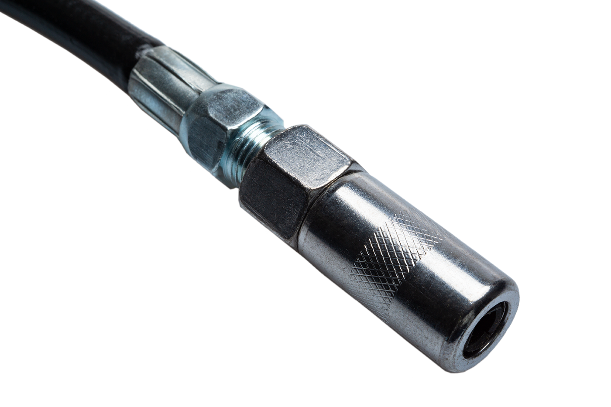 Armored hose for grease guns, 300 mm