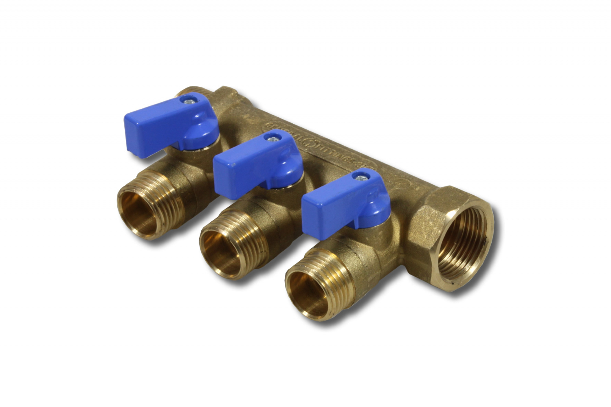 Dispatcher 1" to 3 x 1/2" ball valve