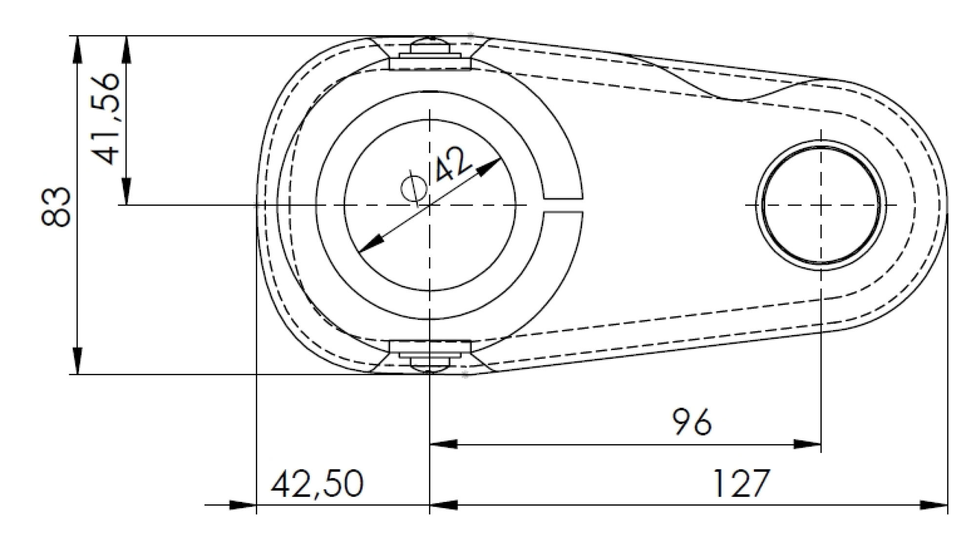 Suction shoe removable for Elte 0.4 kW, 0.75 kW & 1.1 kW small
