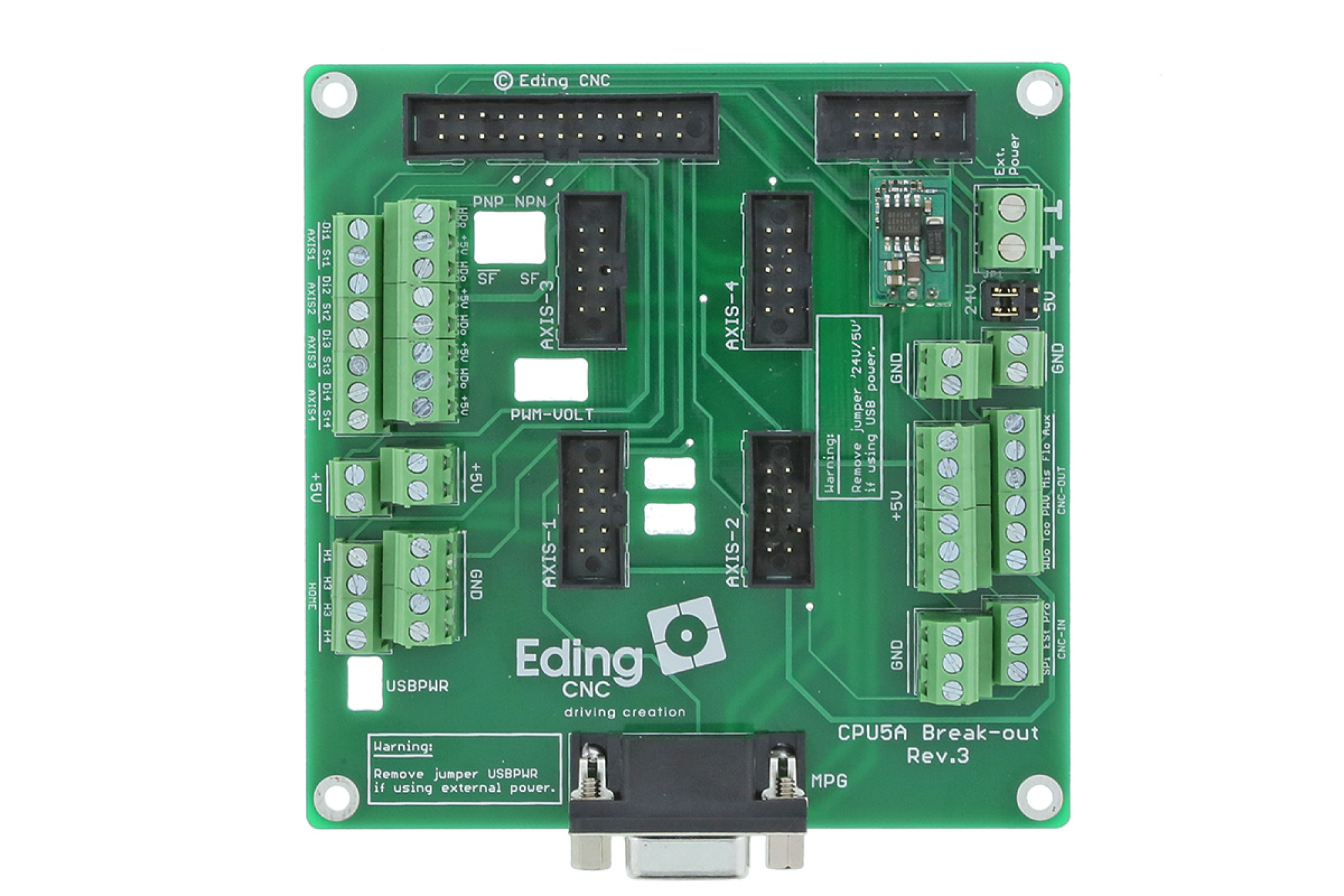 Eding Breakout Board for CPU V5A Controler