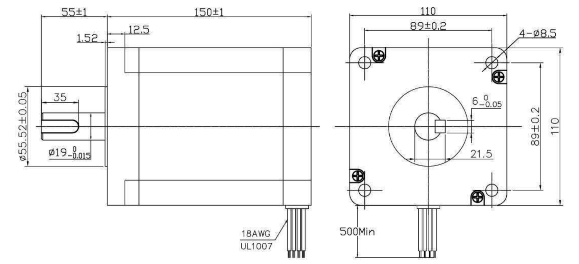 Stepping Motor 22 Nm 6 A